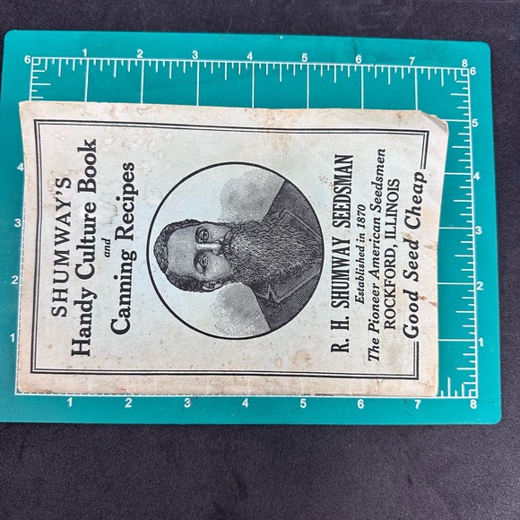 Handy Culture‎ Book and Canning Recipes , R. H. Shumway Seedsman Vintage - Picture 7 of 8